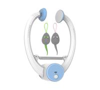 Automatic Cat Toy - 9.45 Inch Interactive Kitten Toy | Electronic Kitten Teaser String - USB Rechargeable Teaser String Toys with Retractable Cord for Indoor Play Training and Boredom Relief