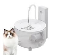 Automatic Cat Water Fountain, Electric Drinking Dispenser, 7.09x5.91x5.91 inches, Quiet Circulating Waters Flow for Indoor Use in Living Rooms, Garage, and Balcony, White