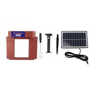 Automatic Chicken Coop Door Opener,Solar Battery Powered Automatic Chicken Door,Anti-Pinch Design Double Doors Electric Chicken Coop Opener Remote Control LCD Display (Antique Bronze Color)