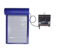 Automatic Chicken Door, Metal LED Display Controller Rolling Curtain Chicken Door Opener Farm Coop Accessories with Time Setting for Duck Goose