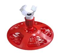 Automatic Chicken Waterer, Chicken Drinking Fountain, Poultry Watering System, Farm Animal Water Supply 11.81 Inches for Ducks, Chicks, Turkeys, Quail, Poultry (rouge)