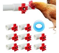 Automatic Chicken Waterer Cups, Poultry Water Feeding Cups, Leak-Proof Poultry Waterer, Chicken Waterer Tee Fittings, Automatic Duck Waterer Cups, Durable Poultry Water Cups, Geese Water Feeding Cups