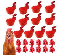 Automatic Chicken Watering Cups - 5pcs Poultry Water Feeder Kit, Ducks, Turkeys, Bunnies, Farmyard Drinking System Coop, Cage, Pen, Backyard Care, Easy Installation | Practical Feeding Accessory
