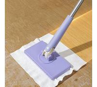 Automatic Cloth Changing Mini Mop, Automatic Cloth Changing Mop, Mini Mop for Bathroom, Portable Mini Mop, Hand Free Wash Mop, Dust Mop Rotating for Kitchen, Tableware, Desktop, Glass (1PCS)