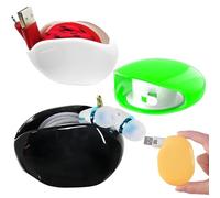 Automatic Cord Reel,Automatic Retractable Extension Cord Reel, Retractable Power Cord Reel Take-Up For Usb Cables, Headphone Cable, Data Charging Cable Tangle(3pcs B)