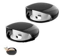 Automatic Cord Reel, Upgrade Retractable Extension Travel Cord Organizer, No More Tangled Cords, for Usb Cables, Headset Cable, Data Charging (Black,Two)