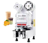 Automatic Cup Sealer Machine, 350W Electric Automatic Sealing Machine Avec Écran LCD, Diamètre 90mm/95mm, 10-15 Cups Min, Scelleuse Commerciale Pour Bubble Tea Café Et Smoothie white