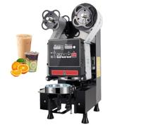 Automatic Cup Sealer Machine, 350W Electric Automatic Sealing Machine Avec Écran LCD, Diamètre 90mm/95mm, 10-15 Cups Min, Scelleuse Commerciale Pour Bubble Tea Café Et Smoothie black