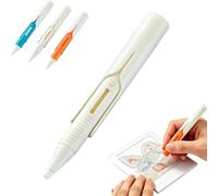 Automatic Diamond Painting Bead Dispenser,For 2.8mm Round Drills | Diamond Art Automatic Bead Dispenser Pen,No Wax Needed Art Pen,Ergonomic Grip,For Diy Craft Lovers,Adults Accessories Kit，White