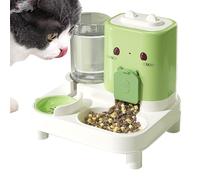 Automatic Dog Feeder, 2 en 1 Automatic Pet Feeder - Detachable Pet Feeding & Watering Supplies For Dispensing Bunny Home Puppy Outdoor Travel Vacation Drinking