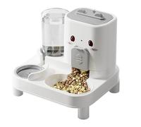 Automatic Dog Feeder, 2 en 1 Automatic Pet Feeder - Detachable Pet Feeding & Watering Supplies For Dispensing Bunny Home Puppy Outdoor Travel Vacation Drinking