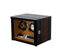 Automatic Double Watch Winder Box with Remote Control and LED Touch Screen LED Light for Large Size Watches