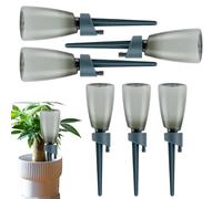 Automatic Dripper - Plant Watering Spikes | Slow Release Valve, 6 Pieces With Bottle, Automatic Dripper With Slow Release Valve For Indoor & Outdoor Plants, Balcony, Home, Potting, Vacations, Garden I