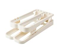 Automatic Egg Tray | Rolling Egg Dispenser | Refrigerator Egg Roller, Double Layer Tray Rolling Egg Holder Folding Egg Tray Space Saving Tray Four Compartments Tray Egg Tray Dispenser Automatic Egg Ho