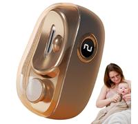 Automatic Electric Nail Clipper, USB Rechargeable Fingernail Grooming Tool, Quiet 3 Speed Mechanism, Scraps Storage Included, LED Nail Clippers, Ideal for Baby Care, Elderly