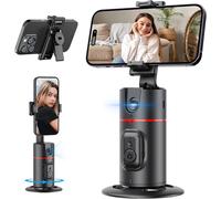 Automatic Face Tracking Tripod,No App Smart Phone Holder With Remote Control,360° Phone Mount With Camera Mount For Vlog/Tiktok