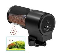 Automatic Fish Feeder, 100ml Timer-Controlled Food Dispenser, 12H 24H 48H Feedings, Flakes, Pellets, and Crumbs for Koi, Guppy, Betta, Cichlid, Turtle, and Shrimp Tanks, 4.92x3.94x2.36 inches