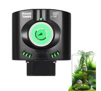 Automatic Fish Feeder, Electric Auto Fish Food Timer Feeder, Fishing Accessories, Machine System, Ensures Consistent. Perfect for Regular and Vacation Care(Green)