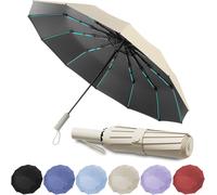 Automatic Folding Umbrella,Windproof Umbrella,Windproof Folding Umbrella,Compact Windproof Automatic Umbrella With 60 Ribs For Men And Women.[V195]