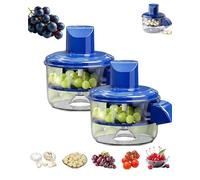 Automatic Fruit and Vegetable Peeler, Electric Grape Peeling Machine, Kitchen Aid Peeler for the Elderly, Compact Kitchen Aid for Home Cooking & Food Prep (2pcs)