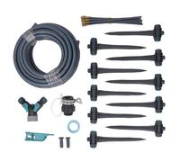 Automatic Garden Irrigation Kit | 3 Modes Watering System with 32.8ft Hose & 360° Nozzles | Drip/Misting/Lawn Irrigation for Yard/Greenhouse/Courtyard