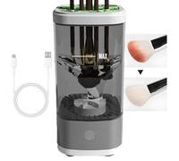 Automatic Makeup Cleaner, Energy Saving Cleaner, Makeup Brush Clean Machine, Cosmetic Brush Cleaning Tool, Uv Drying Brush Cleaner, Automatic Brush Washer for All Size Makeup Brush