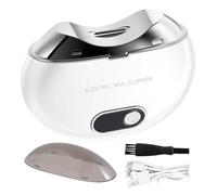 Automatic Nail Clipper, Electric Nail Trimmer, Rechargeable Clipper, Three Adjustable Speeds with Light, LCD Digital Display, for Children and Seniors, Travel Grooming, ABS