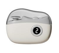 Automatic Nail Clippers - Rechargeable Polishing Device, Three Speed Trimming System, LED Guided Filing Tool, Safe Rounded Cutter, Quiet Motor Design | Adult Senior Child Care, Fingernail Toenail