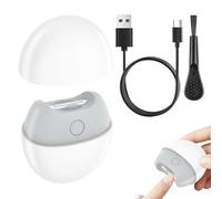 Automatic Nail Cutter - Low Noise Mode Grooming Tool for Fingernails Toenails | Compact ABS Housing with Precision Blade, Integrated Debris Collector, LED Illumination for Adults Elderly Youth