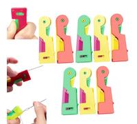 Automatic Needle Threader,Automatic Threading Aid Needle Threader,Needle Threaders for Hand Sewing,Sewing Machine Needle Threader,Threading Aid Needle Threader Tool,Colors Random (8PC)