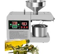 Automatic Oil Press, Electric Cold/Hot Oil Press, Stainless Steel Oil Press, Olive Oil, Coconut Oil, Rapeseed Oil Oil Press Machine for Squeezing Peanuts, Sesame Seeds, Rapeseed
