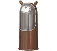 Automatic Paper Cup Holder Plastic Transparent Cover(Brown)