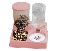 Automatic Pet Feeder and Waterer, Cat Food Dispenser, Automatic Cat Water Bowl, Cat Food and Water Station, Portable and Ideal for Dogs Cats Small & Medium, Pets Travel