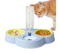 Automatic Pet Feeding Station, Elevated Detachable Bowls, 355g with Large Capacity Cat Food Water Dispenser Home Pet Supply Indoor Accessory for Dogs Kittens Apartments Daycare Spaces
