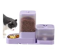 Automatic Pet Food Feeder, Cat Water Dispenser Set, 12.01x10.43in Stainless Steel Bowl Waterer, Large Capacity Storage, Easy Clean Design for Small, Medium, Large Breed Feeding