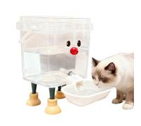 Automatic Pet Water Dispenser, Cat Auto Fountain Bowl Feeder, Cartoon Smile Face Puppy Water Fountain, Indoor Pet Drinking Station for Home Balcony Office Living Room Vacation Use Hydration Access