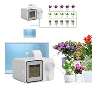 Automatic Plant Watering System for 15 Plants, Self Watering Drip Irrigation Kit with Timer, Indoor Balcony Plant Waterer(USB Type-C Rechargeable),Holiday Automatic Irrigation System for Potted Plants