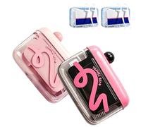 Automatic Pop-up Portable Floss Dispenser with 50 Pcs Dental Floss, Refillable Storage Case for Travel, Purse and Restaurant, Convenient On-the-Go Oral Care for Family & Individuals (A-1)