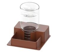 Automatic Reptile Water Feeder, Leak Proof Feeding Tray, 8 Inches Lizard Water Bowl with Stable Base, Resin Reptile Dish with Natural Stone Look, Snake Bearded Dragon Turtle Gecko Habitat Accessory