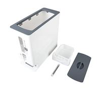 Automatic Rice 12KG | One - Touch Measured Portion Control | Large Capacity Grain Storage Container for Rice/Beans/Flour | Transparent Window, Sealed Lid (White)