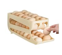 Automatic Rolling Egg Dispenser - 36x13.6x13.6cm Refrigerator Egg Storage
