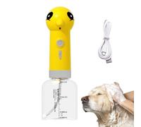 Automatic Soap Dispenser, Pet Foaming Bottle, 9.84x3.15 inches Rechargeable Pet Shower Foamer with ABS Silicone Build, Foaming Soap Dispenser with Easy Use Design, Cleaning Tool for Bathroom Kitchen
