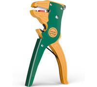 Automatic Stripping Pliers,2 in 1 Electrician Cutting Pliers for Stripping and Cutting Electric Wire,Adjusting the Length of Stripped Cables,Green