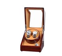 Automatic Watch Winder 2+0 Storage Dispaly Case with Quiet Motor 5 Rotation Modes Fit Lady and Man Automatic Watches (E)