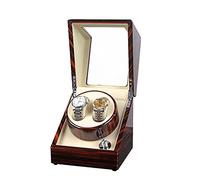 Automatic Watch Winder 2+0 Storage Dispaly Case with Quiet Motor 5 Rotation Modes Fit Lady and Man Automatic Watches (A)