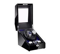 Automatic Watch Winder Automatic Watch Winder 2 + 3 Watch Winder Box Piano Paint Finish with Blue LED Light Soft Watch Pillows Quiet Motor (D)