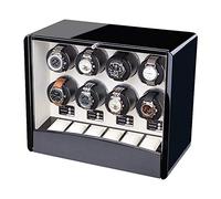Automatic Watch Winders for 8 Watches, Crystal Button 3 Kinds of Power Supply 4 Timer Programs