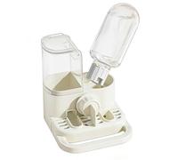 Automatic Water Bottle, Bird Cage Water Dispenser, Medium Size Spill Proof Bottle with Perch, Parrot Drinking Accessory, Bird Feeder with Easy Refill, Watering Dispenser for Parakeet Cockatiel