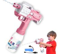 Automatic Water Gun,Electric Water Gun,Powerful Water Gun,Long Range Water Gun,Outdoor Pool Shooting Game Toys,for Summer Swimming Pool Party Beach (Pink)