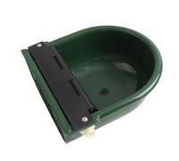 Automatic Waterer Bowl, Automatic Horse Waterer Large Livestock Water Bowl with Float Valve Water Trough Farm Livestock for Sheep Dog Horse Cow Pig Plastic (Green)